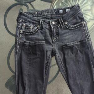 Miss Me Women's Black Straight Leg Jeans